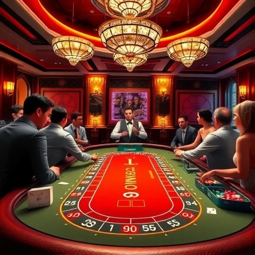 Suasana meja Tembak Ikan 33kz dengan banyak pemain aktif berburu ikan jackpot